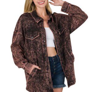 Mineral Wash Shacket
